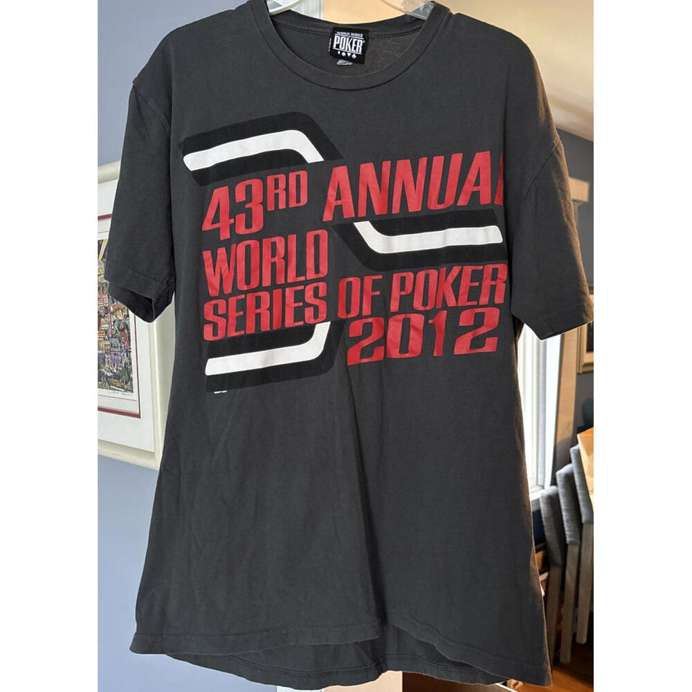 43rd Annual World Series of Poker 2012 XL Grey T-Shirt